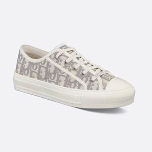 Dior Walk'n'Dior Sneaker Stone Gray Dior Oblique Embroidered Cotton size 41